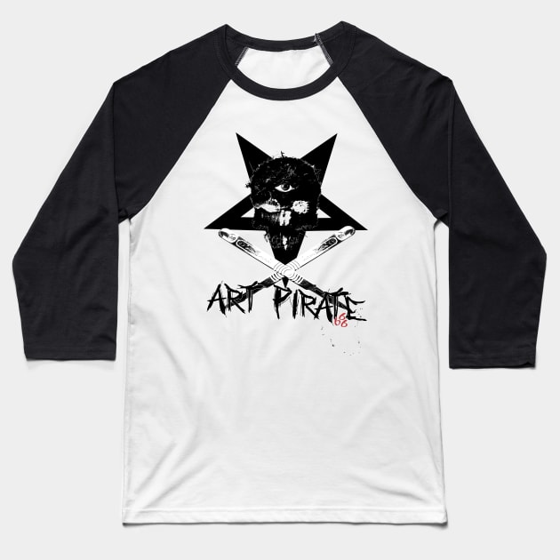 Art Pirate 2019 Logo Baseball T-Shirt by artpirate